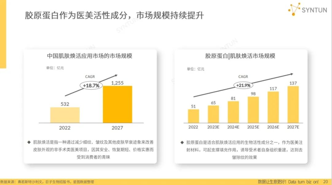 报告导读：【胶原蛋白合集】有望突破千亿规模？胶原蛋白的前景与发展 | 行业洞察